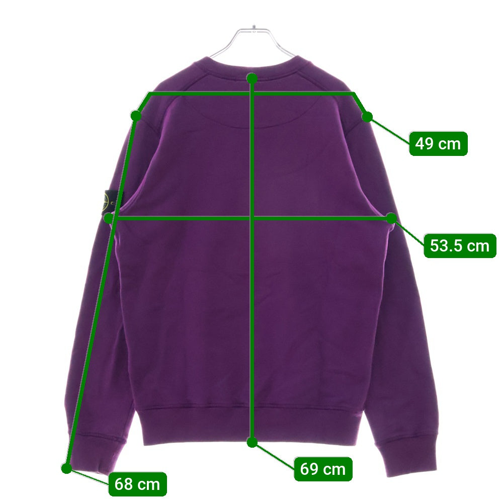 STONE ISLAND(ストーンアイランド) Sweatshirt ロゴワッペン クルーネックスウェットトレーナー パープル 751563020