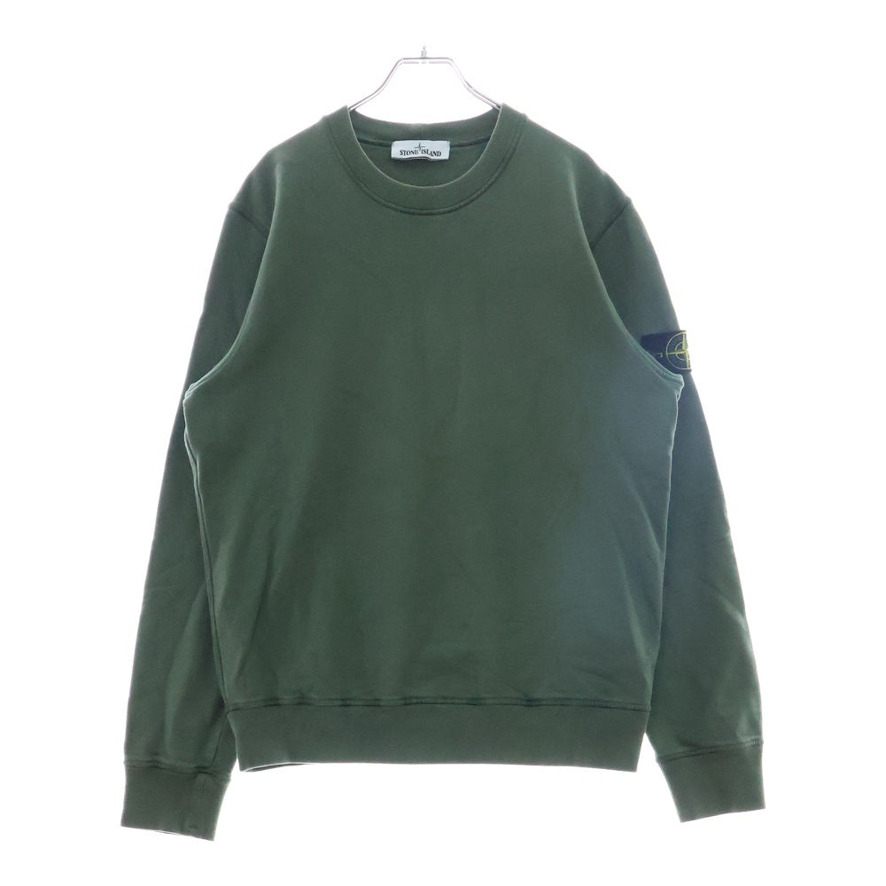 STONE ISLAND(ストーンアイランド) Sweatshirt ロゴワッペン クルーネックスウェットトレーナー カーキ 751563020