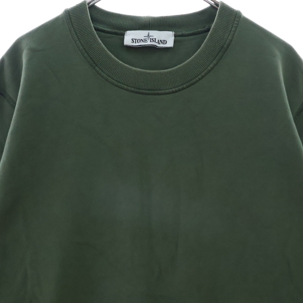 STONE ISLAND(ストーンアイランド) Sweatshirt ロゴワッペン クルーネックスウェットトレーナー カーキ 751563020