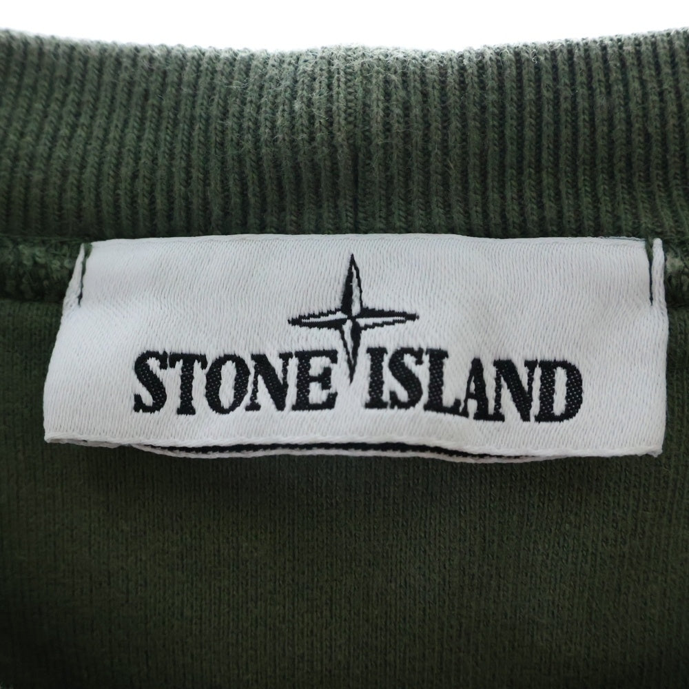 STONE ISLAND(ストーンアイランド) Sweatshirt ロゴワッペン クルーネックスウェットトレーナー カーキ 751563020