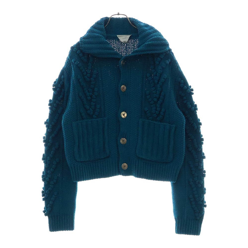 BOTTEGA VENETA(ボッテガヴェネタ) Knit Jacket Cardigan ニットジャケットカーディガン ブルー レディース 659564 V0RJ0