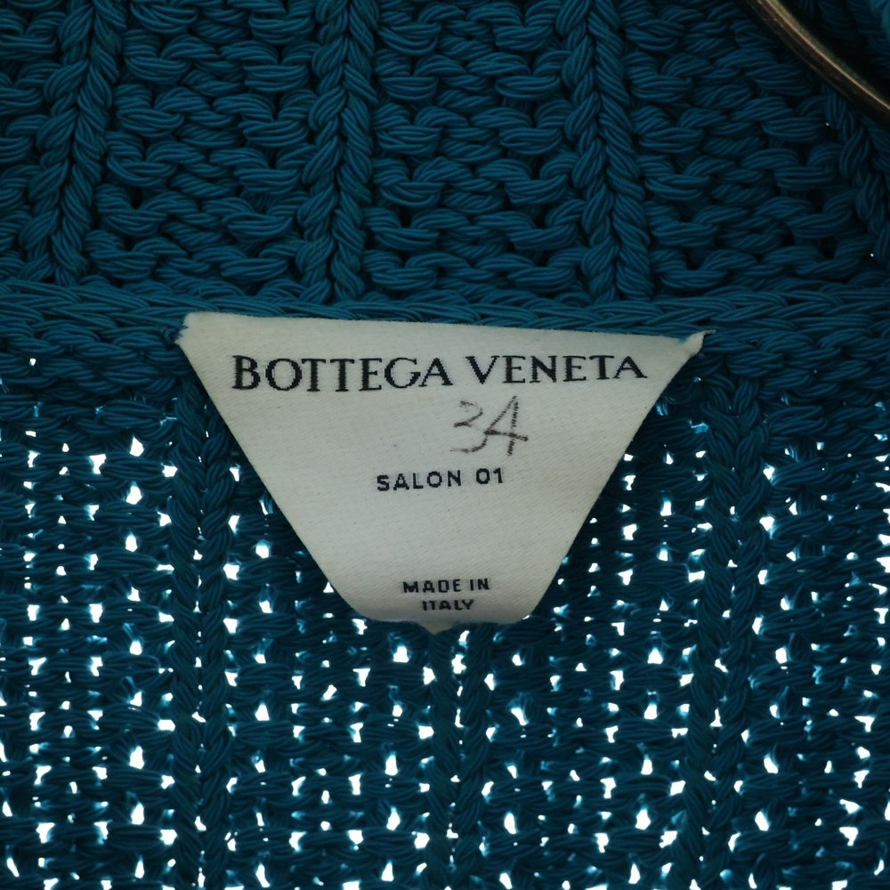 BOTTEGA VENETA(ボッテガヴェネタ) Knit Jacket Cardigan ニットジャケットカーディガン ブルー レディース 659564 V0RJ0