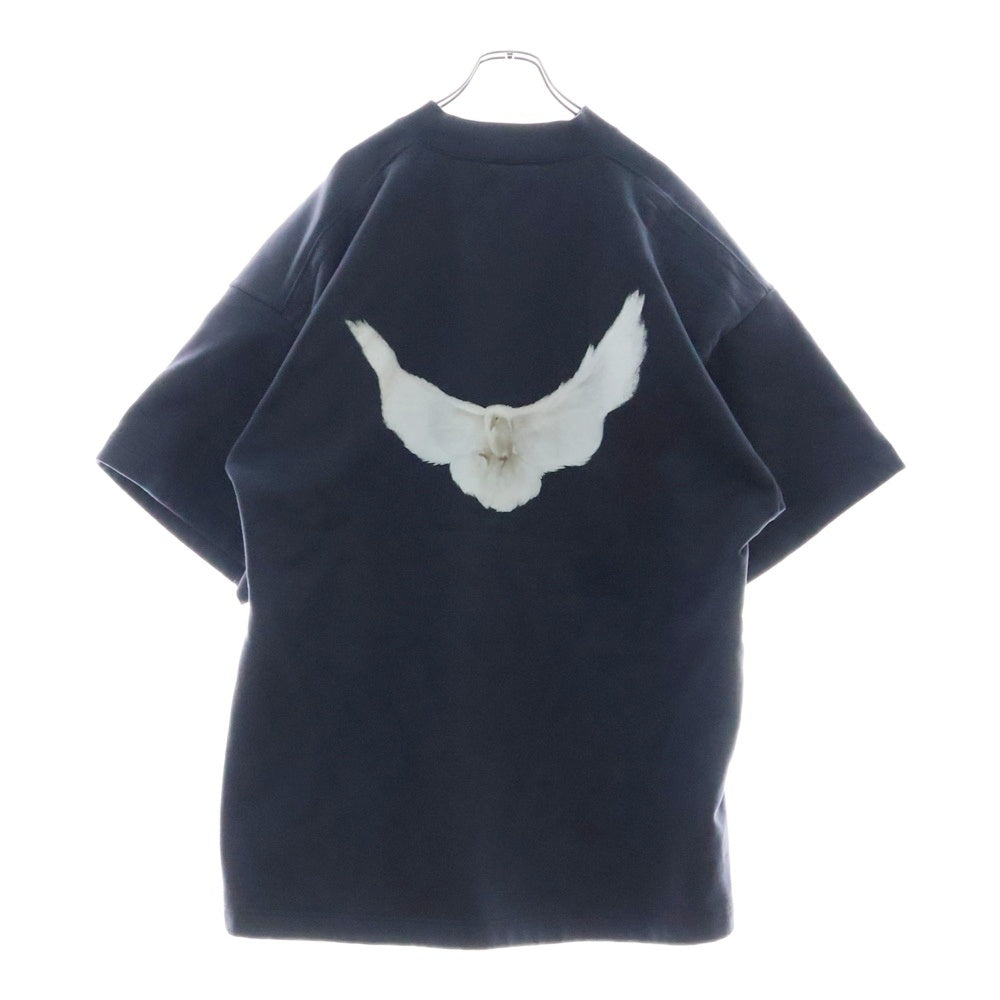 Yeezy Gap Engineered by Balenciaga(イージー ギャップ エンジニアードバイ バレンシアガ) Dove 3/4 Sleeve T-Shirt 肩パッド付半袖スウェットTシャツ ネイビー