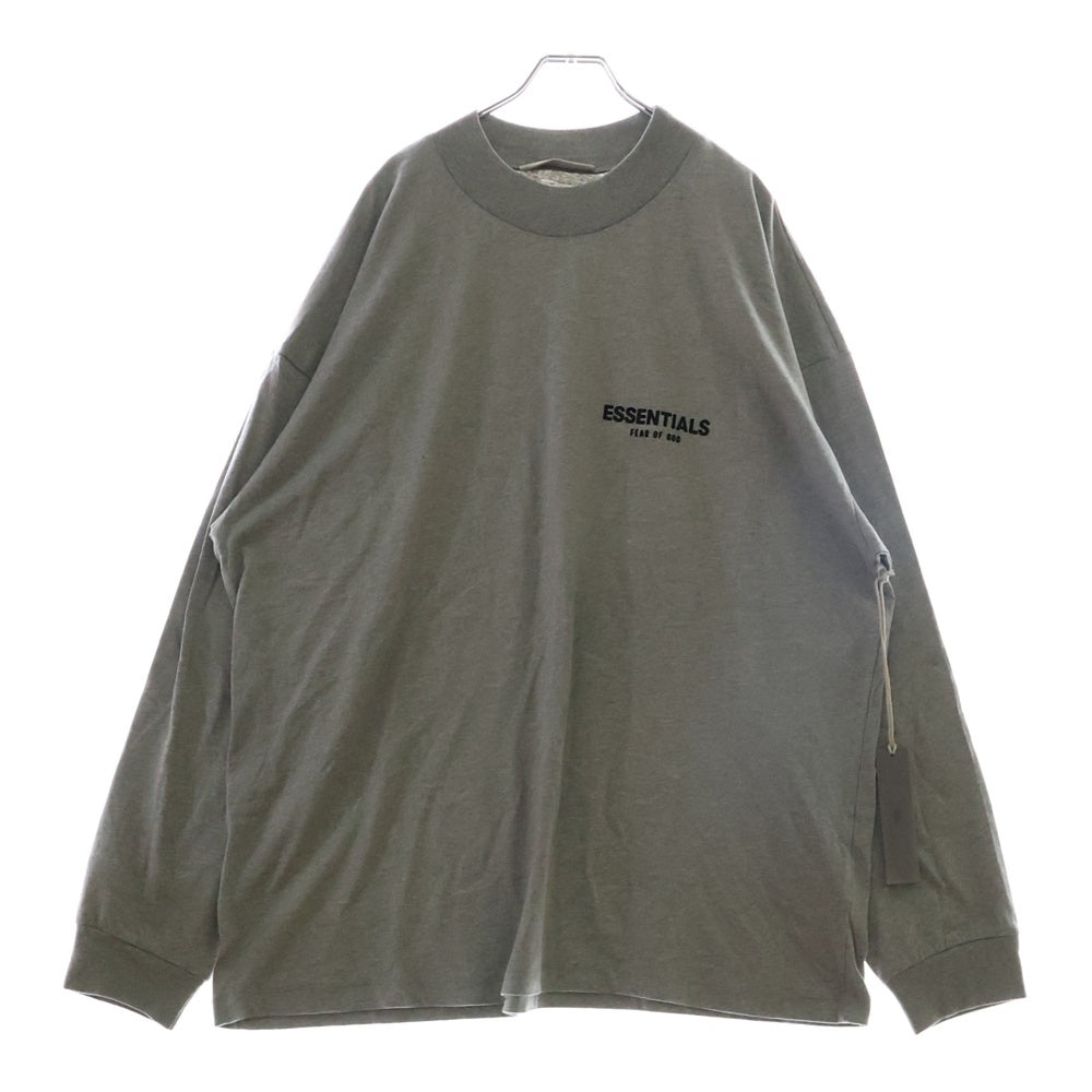 FEAR OF GOD ESSENTIALS(フィアオブゴッド エッセンシャルズ) L/S T-SHIRT フェルトロゴ 長袖Tシャツ ロンT グレー