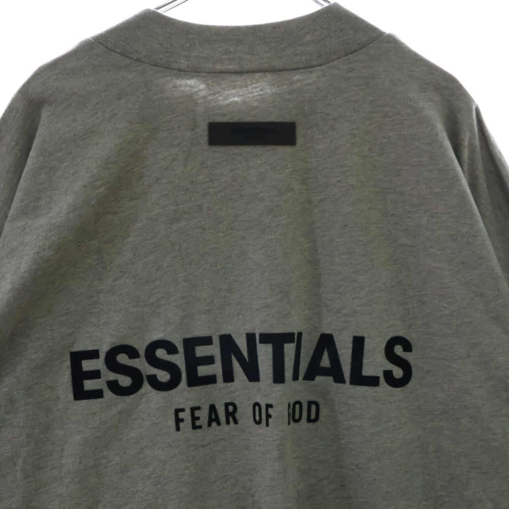 FEAR OF GOD ESSENTIALS(フィアオブゴッド エッセンシャルズ) L/S T-SHIRT フェルトロゴ 長袖Tシャツ ロンT グレー