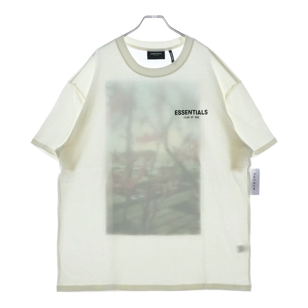 FEAR OF GOD ESSENTIALS(フィアオブゴッド エッセンシャルズ) S/S T-SHIRT FLOWER バックフラワーフォトプリント 半袖Tシャツ ホワイト