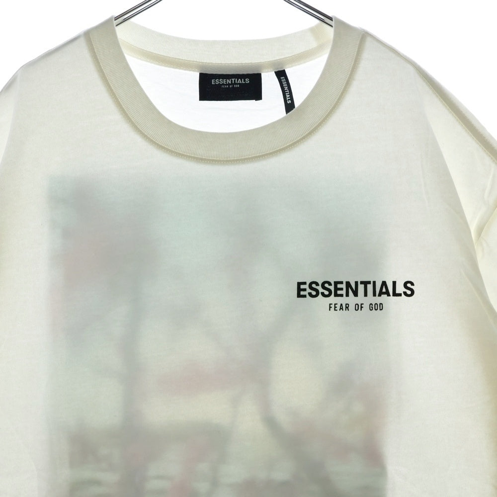 FEAR OF GOD ESSENTIALS(フィアオブゴッド エッセンシャルズ) S/S T-SHIRT FLOWER バックフラワーフォトプリント 半袖Tシャツ ホワイト