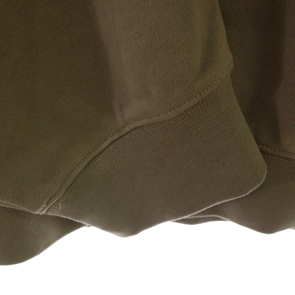 FEAR OF GOD ESSENTIALS(フィアオブゴッド エッセンシャルズ) HENLY RUGBY フェルトロゴ 長袖スウェットポロシャツ ラガーシャツ ブラウン
