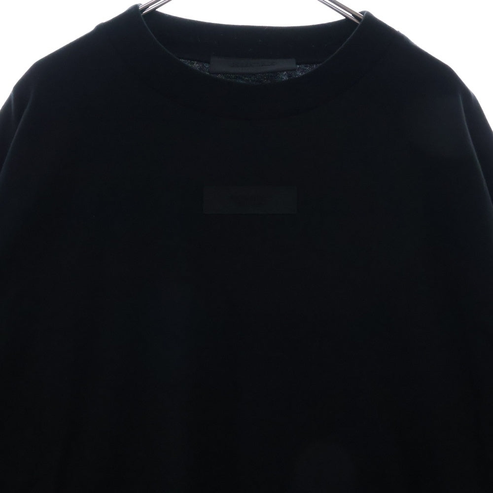FEAR OF GOD ESSENTIALS(フィアオブゴッド エッセンシャルズ) L/S T-SHIRT ラバーロゴ 長袖Tシャツ ロンT ブラック