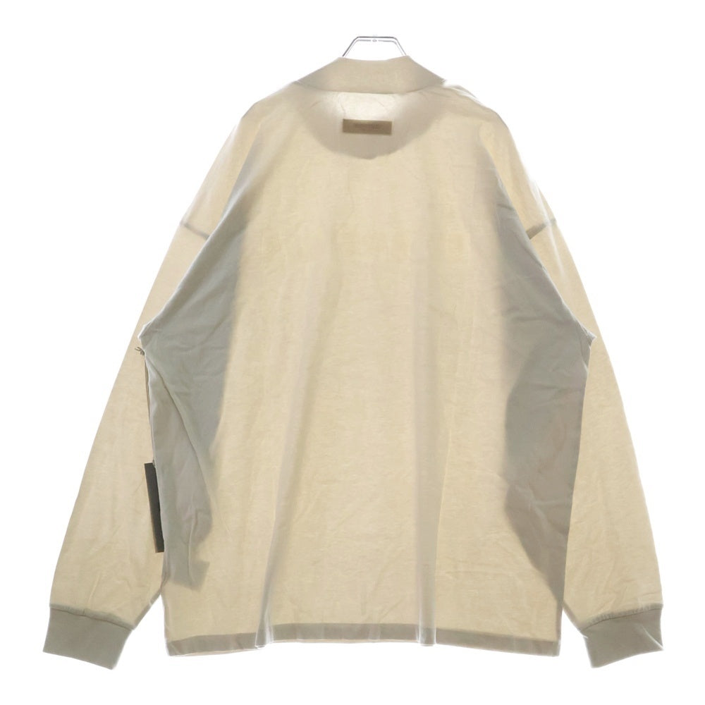 FEAR OF GOD ESSENTIALS(フィアオブゴッド エッセンシャルズ) L/S T-SHIRT ラバーロゴ 長袖Tシャツ ロンT アイボリー