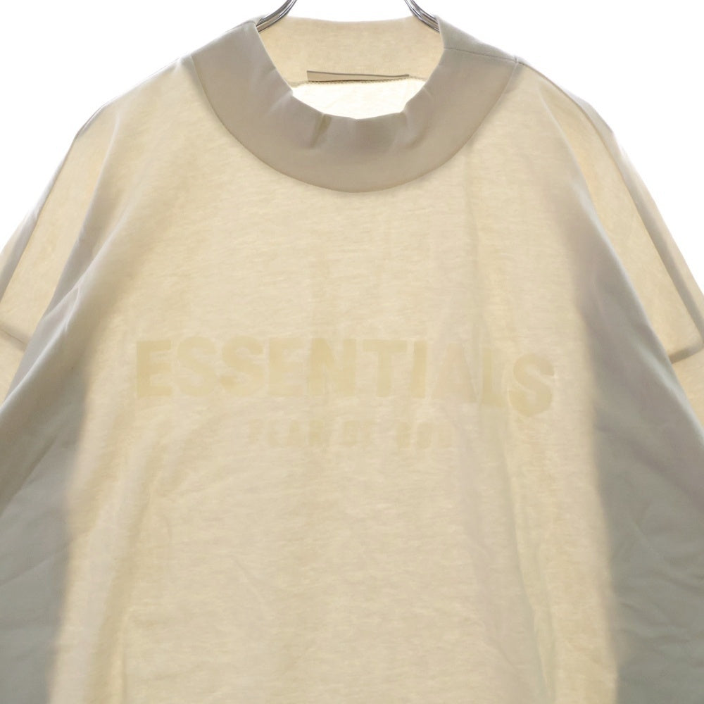 FEAR OF GOD ESSENTIALS(フィアオブゴッド エッセンシャルズ) L/S T-SHIRT ラバーロゴ 長袖Tシャツ ロンT アイボリー
