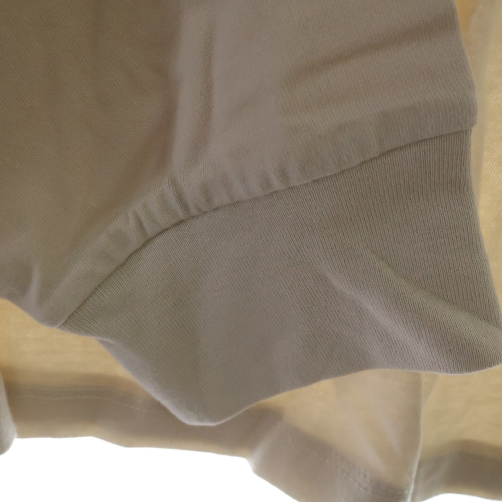 FEAR OF GOD ESSENTIALS(フィアオブゴッド エッセンシャルズ) L/S T-SHIRT ラバーロゴ 長袖Tシャツ ロンT アイボリー