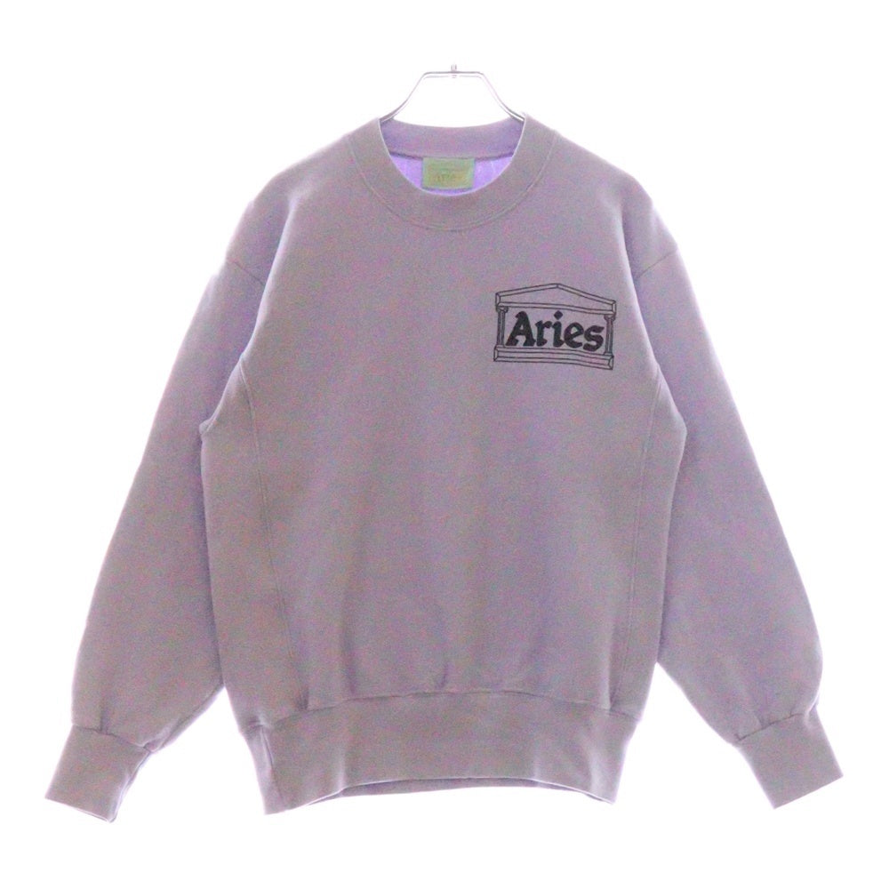 Aries(アリエス) Premium Temple Sweatshirt プレミアムテンプルスウェットシャツ 長袖クルーネックトレーナー SSAR20000 パープル