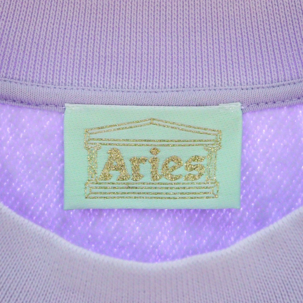 Aries(アリエス) Premium Temple Sweatshirt プレミアムテンプルスウェットシャツ 長袖クルーネックトレーナー SSAR20000 パープル