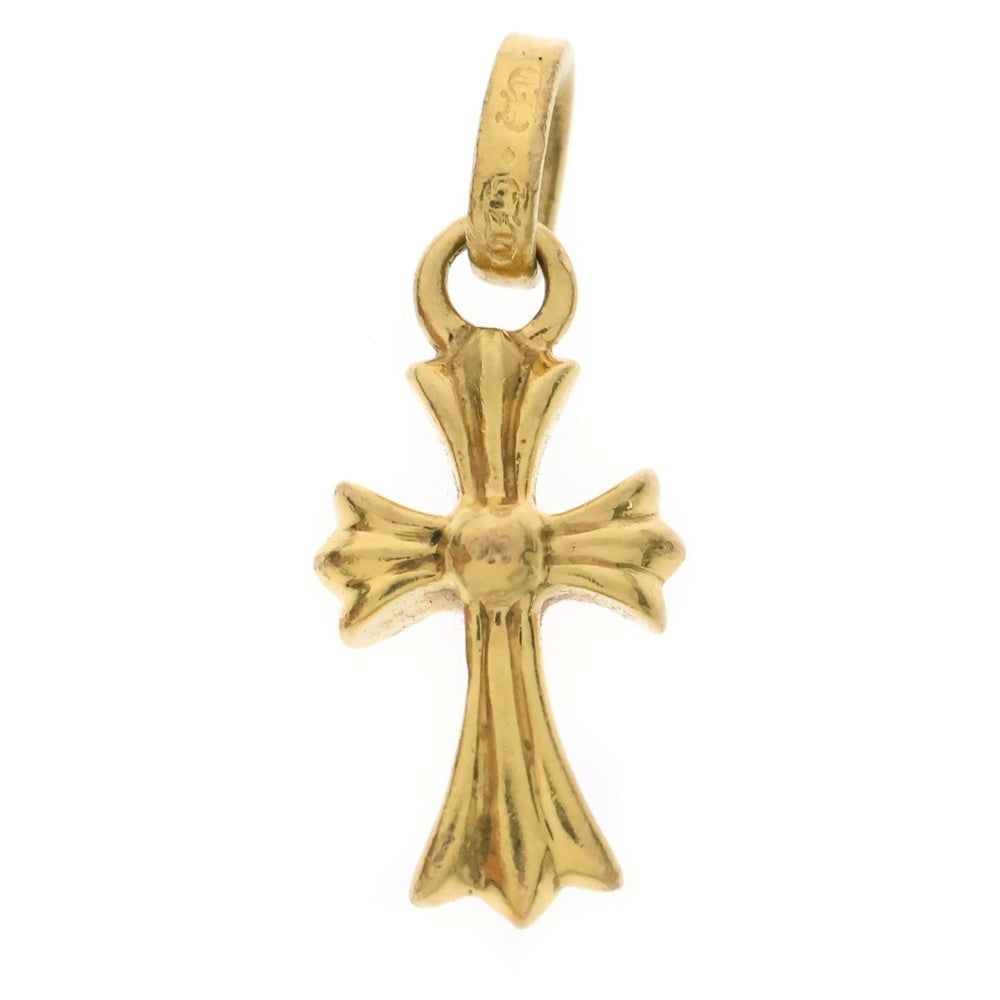 CHROME HEARTS(クロムハーツ) 22K CRS BBYFAT A/DIA ベイビーファットクロス AFTER アフターダイヤ ペンダントトップ ゴールド