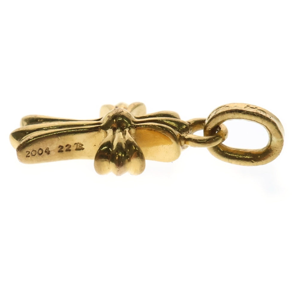 CHROME HEARTS(クロムハーツ) 22K CRS BBYFAT A/DIA ベイビーファットクロス AFTER アフターダイヤ ペンダントトップ ゴールド