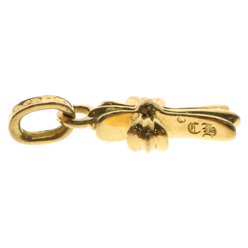 CHROME HEARTS(クロムハーツ) 22K CRS BBYFAT A/DIA ベイビーファットクロス AFTER アフターダイヤ ペンダントトップ ゴールド