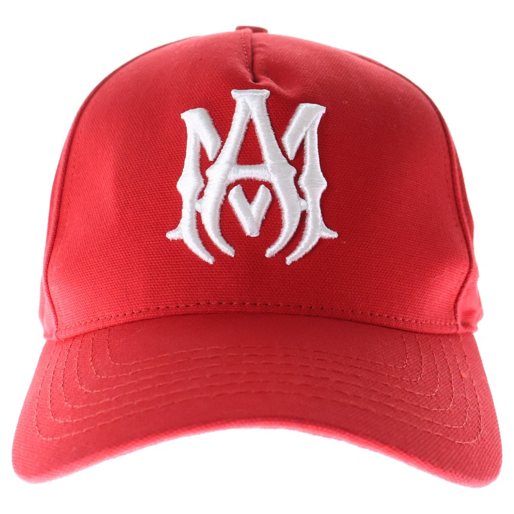 AMIRI(アミリ) FULL CANVAS MA HAT ロゴ刺繍キャップ SRAMHACP1016SMRBC012 レッド