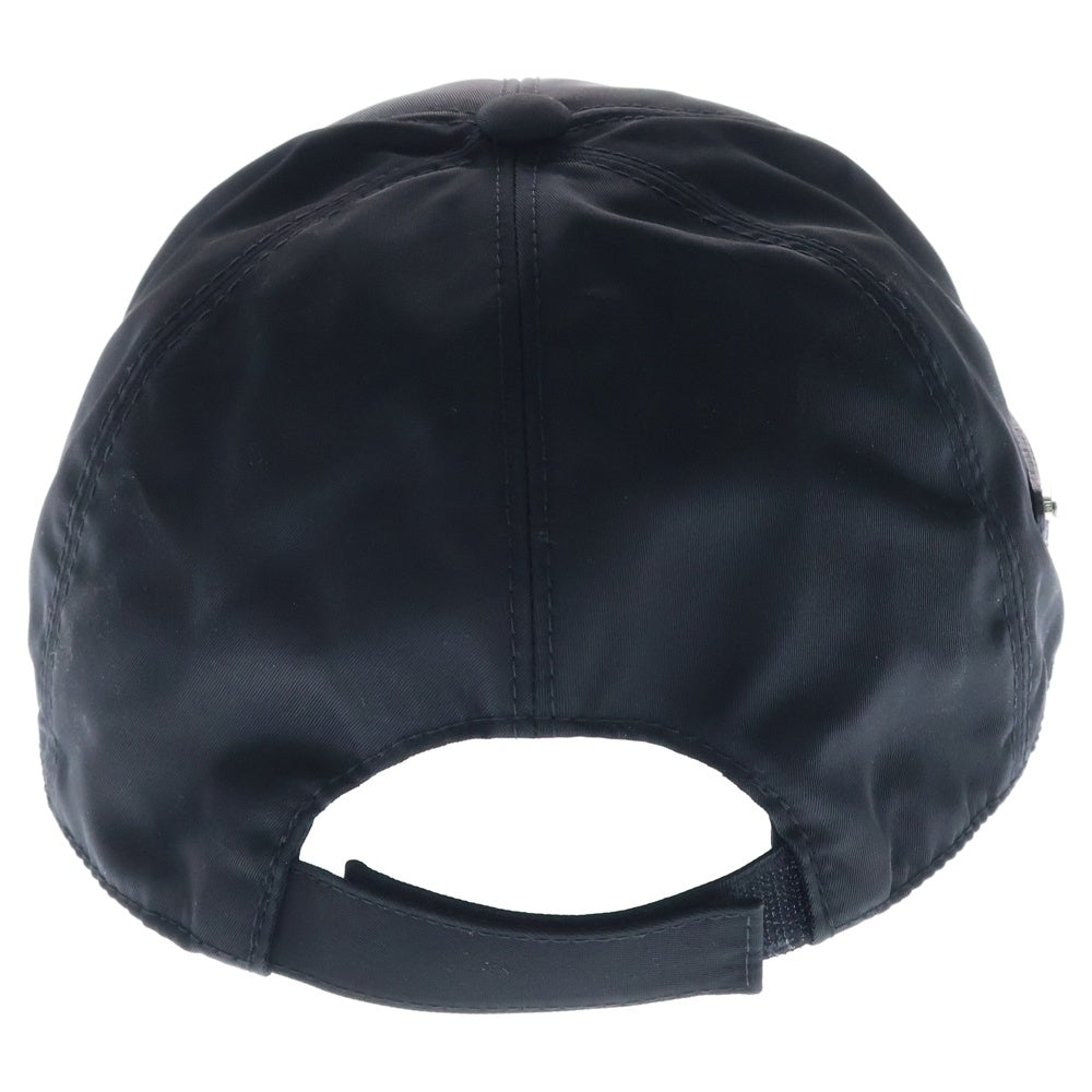 PRADA(プラダ) Re-Nylon Baseball Cap トライアングルロゴ リナイロン ベースボールキャップ 帽子 ブラック 1HC274 2DMI