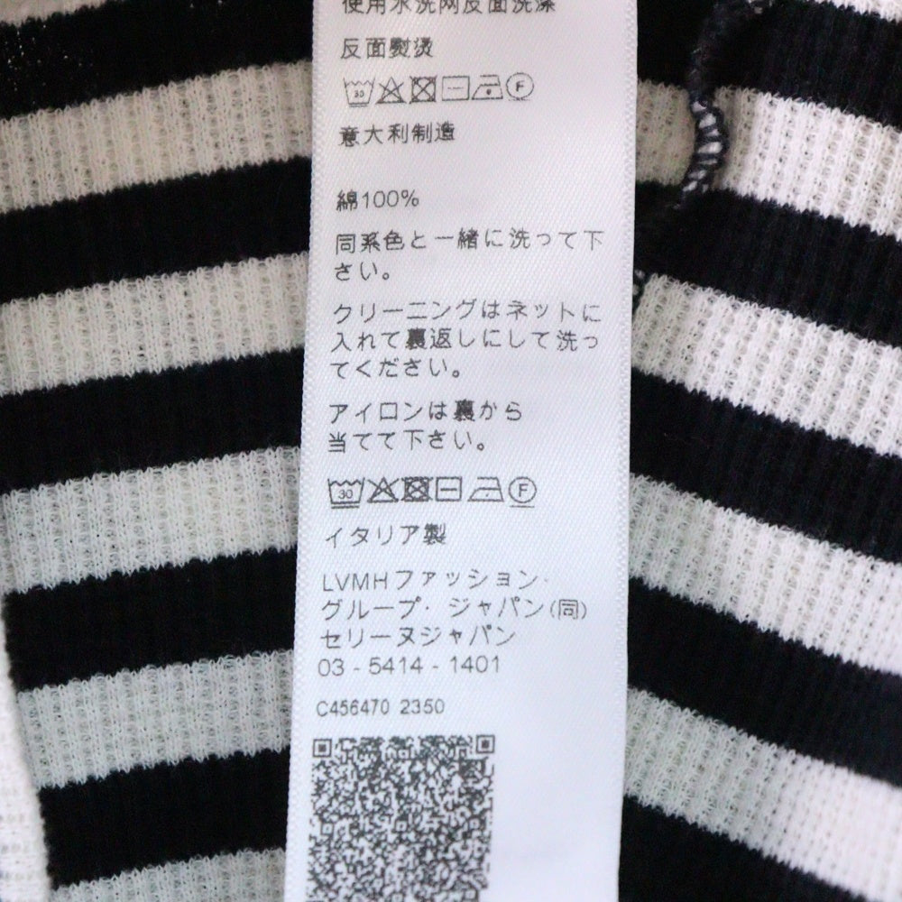 CELINE(セリーヌ) Mariniere Tank Top マリニエール リブ コットンジャージー タンクトップ ノースリーブシャツ レディース ホワイト/ブラック 2X47H136K.38AW