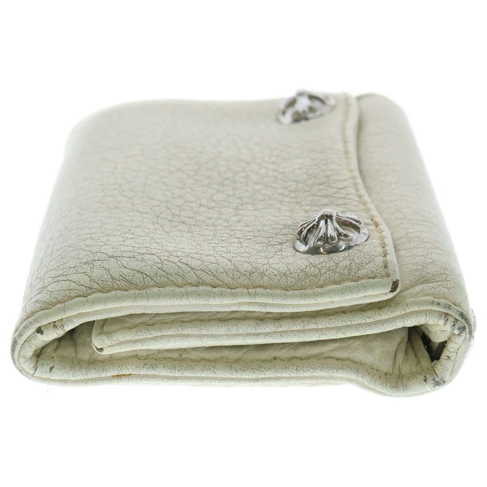 CHROME HEARTS(クロムハーツ) 3FOLD/3フォールド レザーウォレット財布 ホワイト