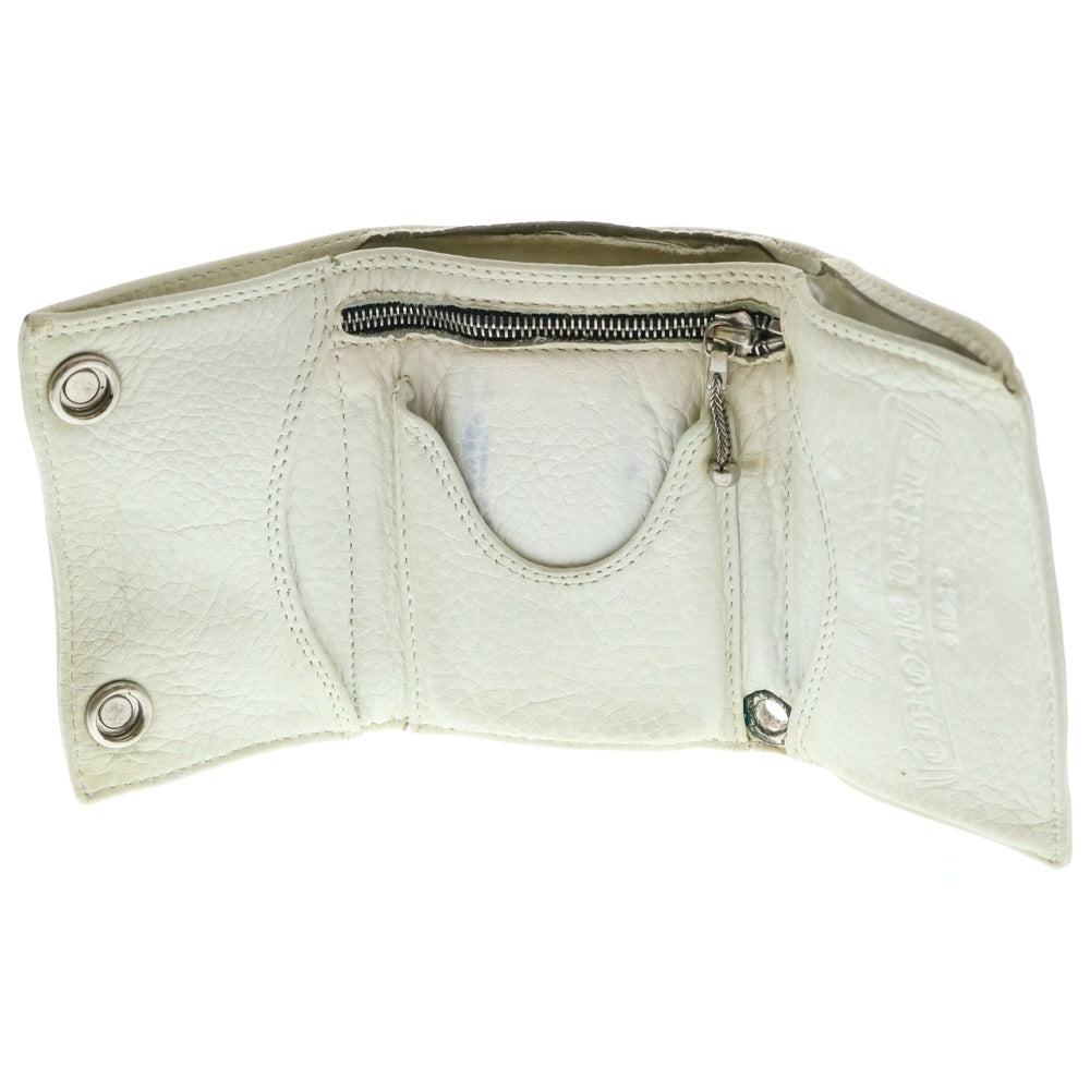 CHROME HEARTS(クロムハーツ) 3FOLD/3フォールド レザーウォレット財布 ホワイト