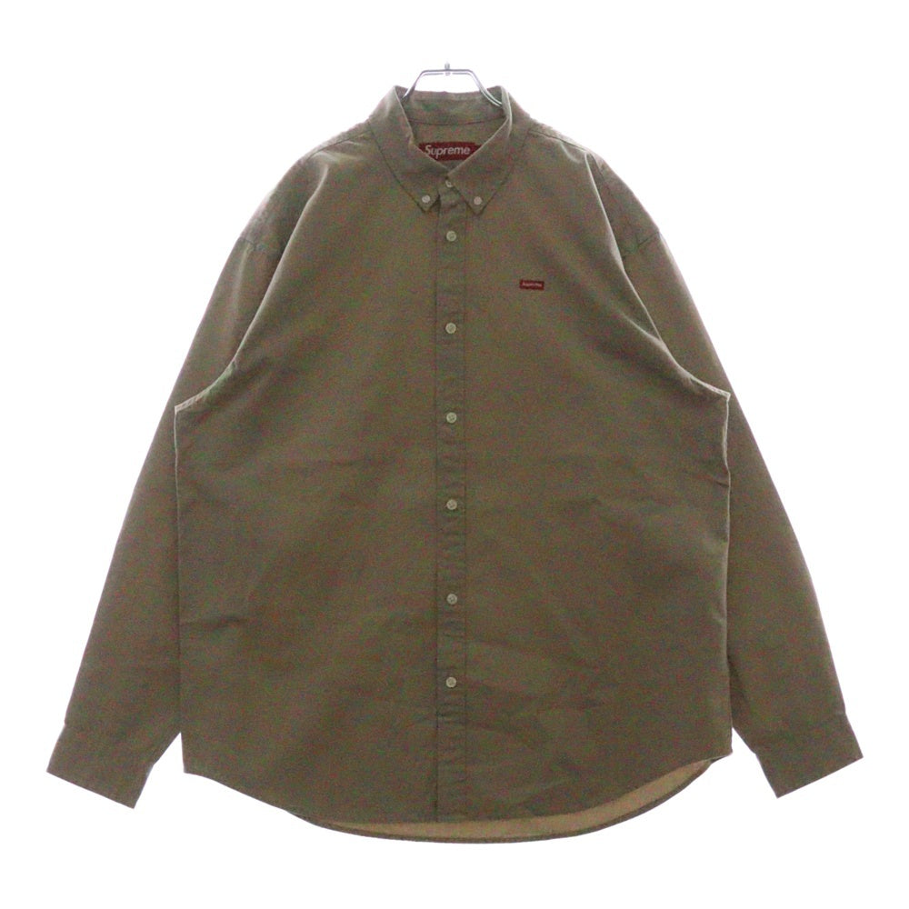 SUPREME(シュプリーム) 24AW Small Box Shirt スモールボックスロゴ 長袖シャツ ベージュ