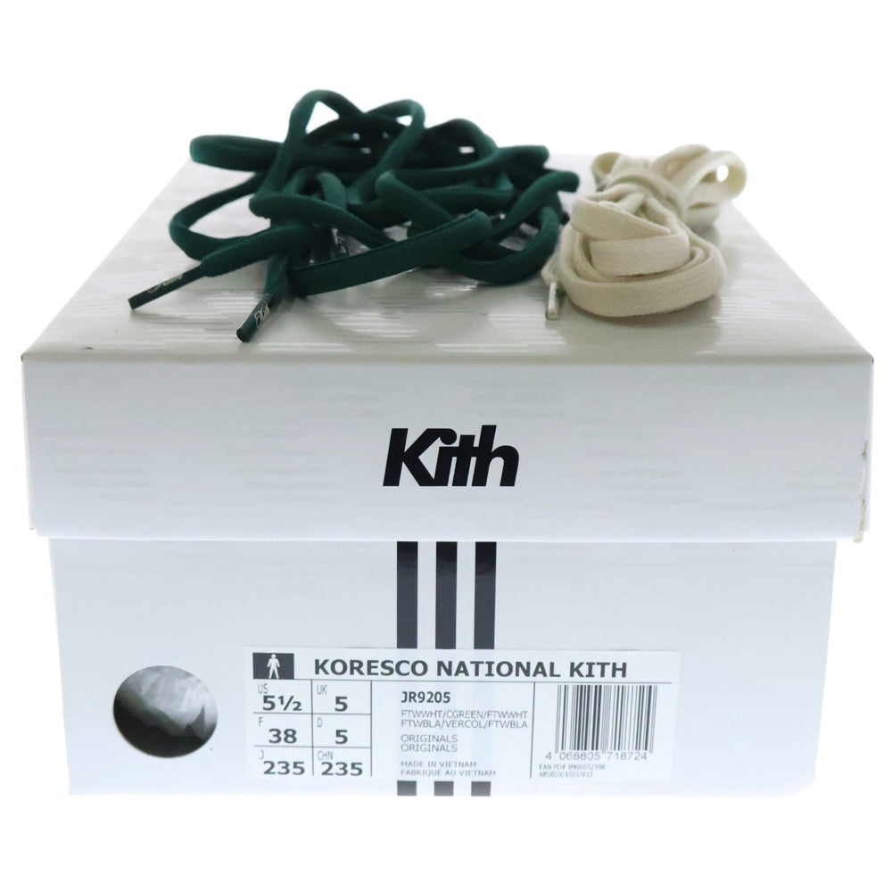 adidas Originals(アディダスオリジナルス) ×KITH KORESCO NATIONAL FOOTBALL キス フットボール コレスコ ナショナル ローカットスニーカー ホワイト US5.5/23.5cm JR9205