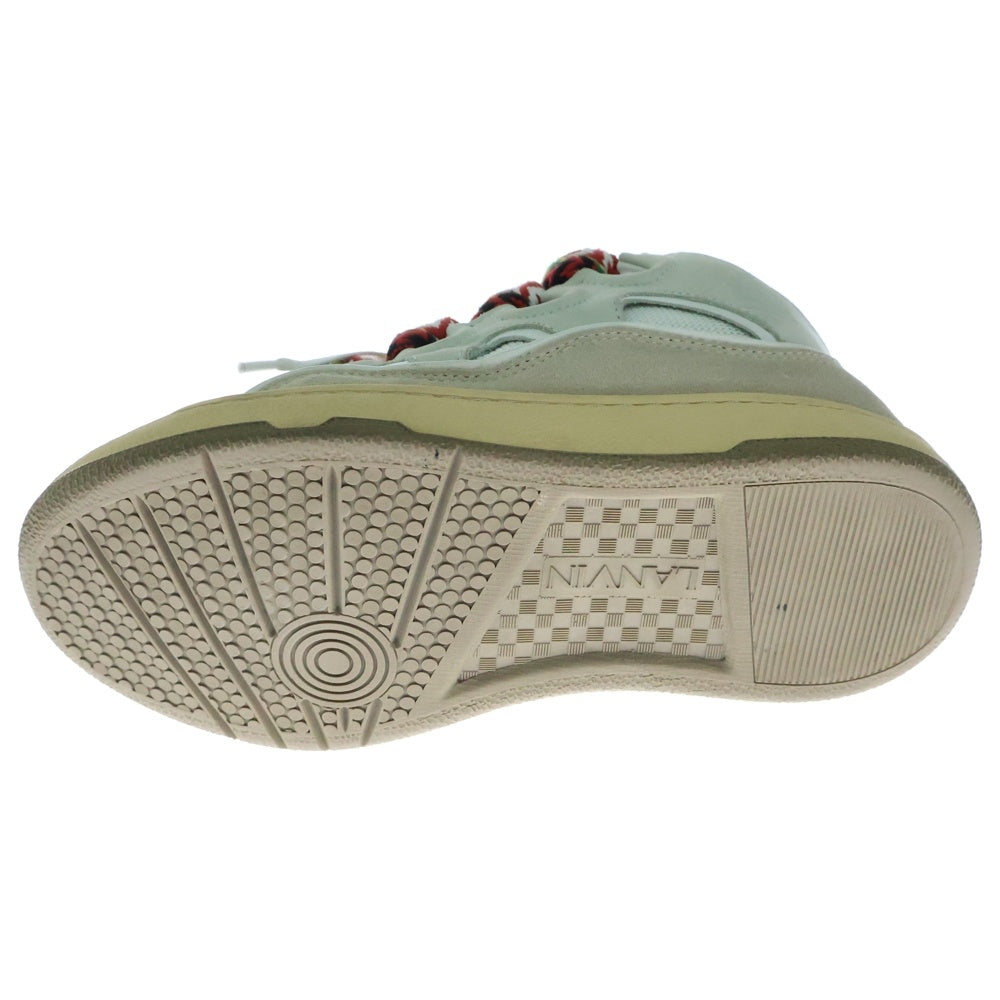 LANVIN(ランバン) Leather Curb Sneakers レザーカーブスニーカー ローカットスニーカー ホワイト FM-SKRK11-DRA2-A20