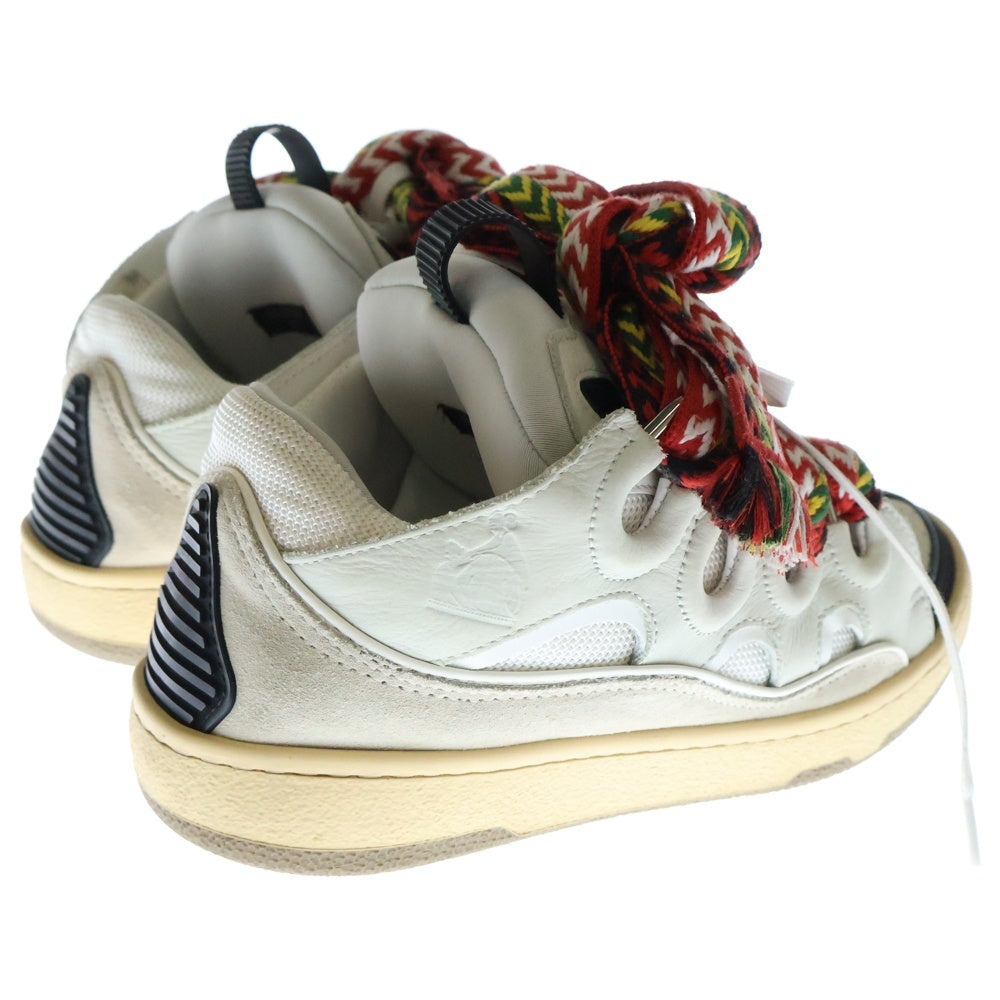 LANVIN(ランバン) Leather Curb Sneakers レザーカーブスニーカー ローカットスニーカー ホワイト FM-SKRK11-DRA2-A20