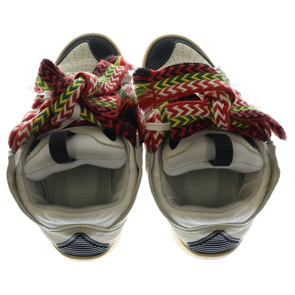 LANVIN(ランバン) Leather Curb Sneakers レザーカーブスニーカー ローカットスニーカー ホワイト FM-SKRK11-DRA2-A20