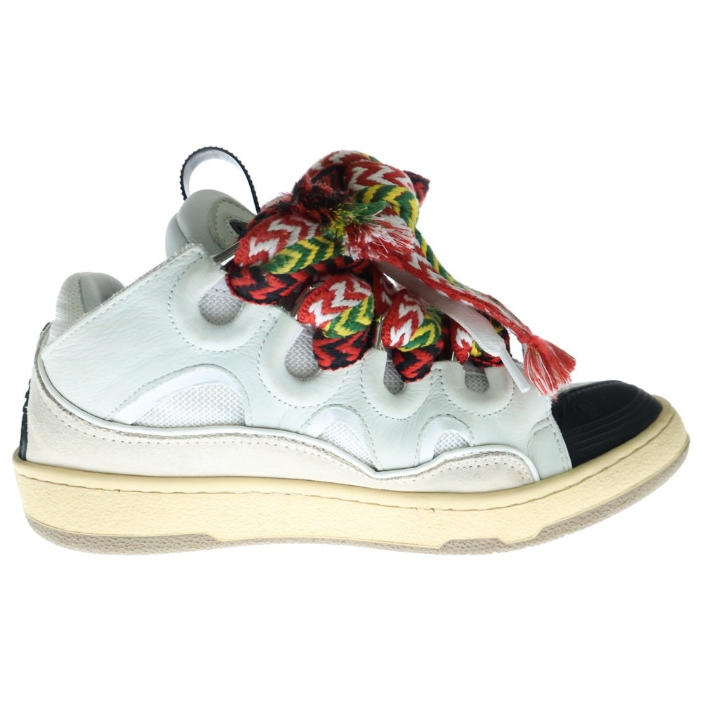 LANVIN(ランバン) Leather Curb Sneakers レザーカーブスニーカー ローカットスニーカー ホワイト FM-SKRK11-DRA2-A20
