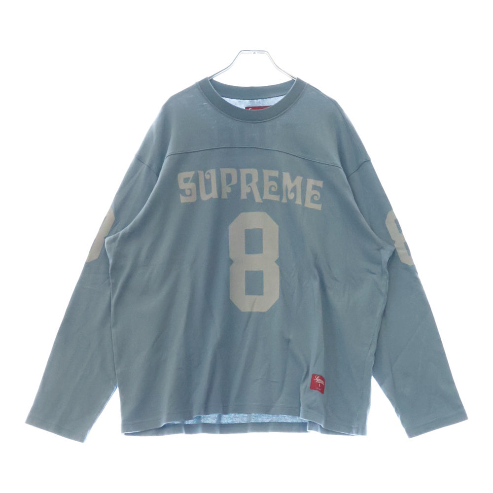 SUPREME(シュプリーム) 25SS Affiliated L/S Football Top アフィリエイト 長袖フットボールシャツ 長袖Tシャツ ロンT ブルー