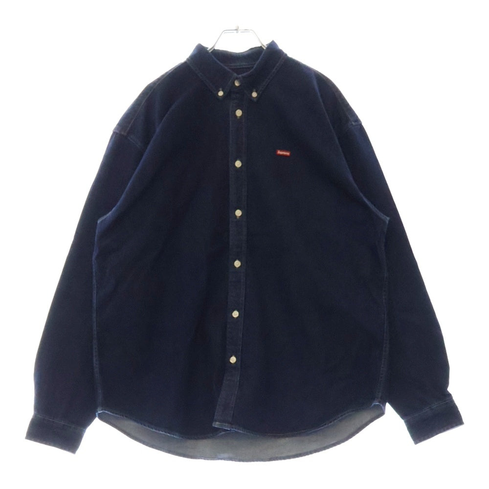 SUPREME(シュプリーム) 24AW Small Box Shirt スモールボックスロゴ 長袖デニムシャツ インディゴ