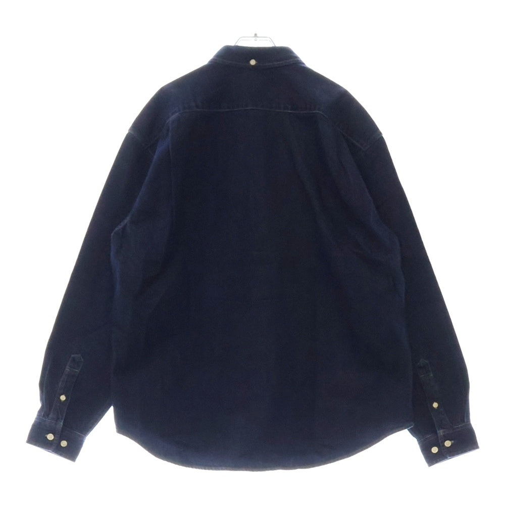 SUPREME(シュプリーム) 24AW Small Box Shirt スモールボックスロゴ 長袖デニムシャツ インディゴ