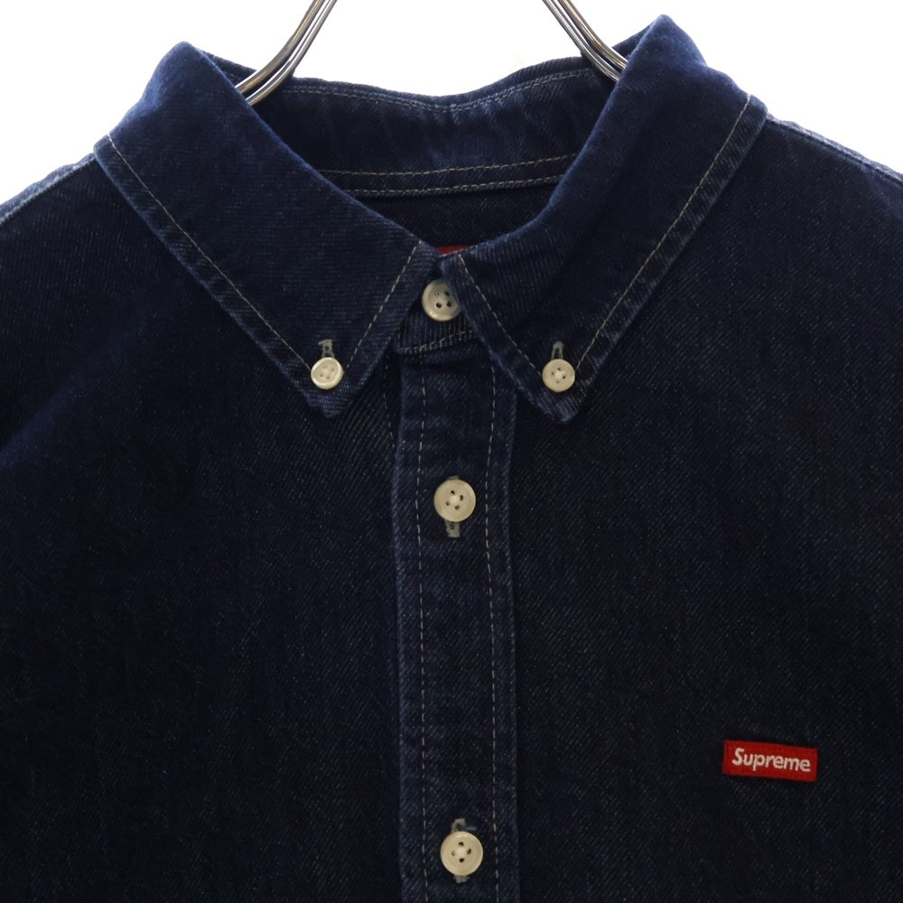 SUPREME(シュプリーム) 24AW Small Box Shirt スモールボックスロゴ 長袖デニムシャツ インディゴ