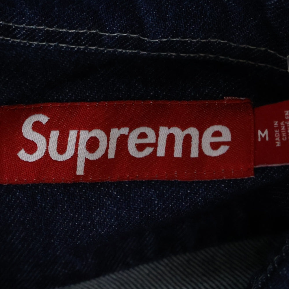 SUPREME(シュプリーム) 24AW Small Box Shirt スモールボックスロゴ 長袖デニムシャツ インディゴ