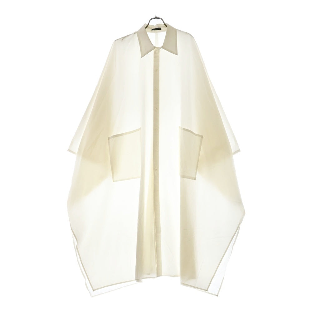 BISHOOL(ビシュール) Poncho Shirt ポンチョ 長袖シャツ ホワイト