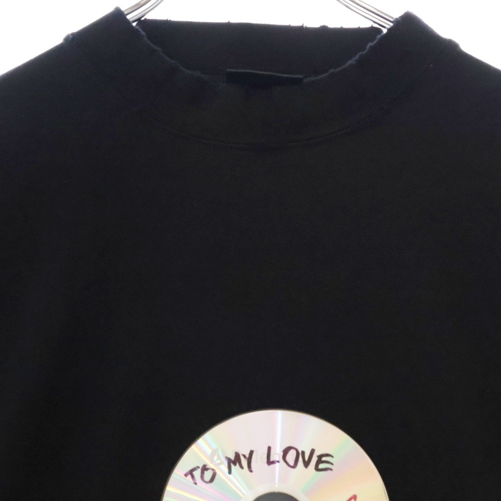 BALENCIAGA(バレンシアガ) 24SS St. Valentin CD To My Love L/S T-shirt 長袖Tシャツ ロンT ブラック 739027 TQVE4