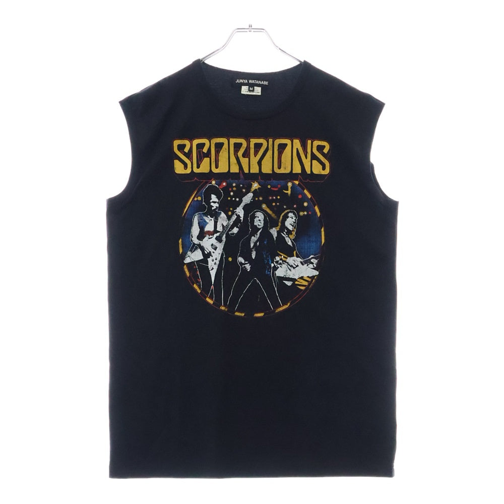 JUNYA WATANABE COMME des GARCONS(ジュンヤワタナベ コムデギャルソン) Scorpions Vintage Sleeveless Tee スコーピオンズ ノースリーブTシャツ タンクトップ ブラック JJ-T002