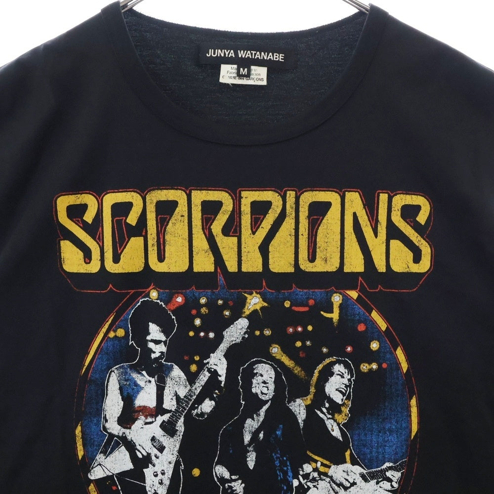 JUNYA WATANABE COMME des GARCONS(ジュンヤワタナベ コムデギャルソン) Scorpions Vintage Sleeveless Tee スコーピオンズ ノースリーブTシャツ タンクトップ ブラック JJ-T002