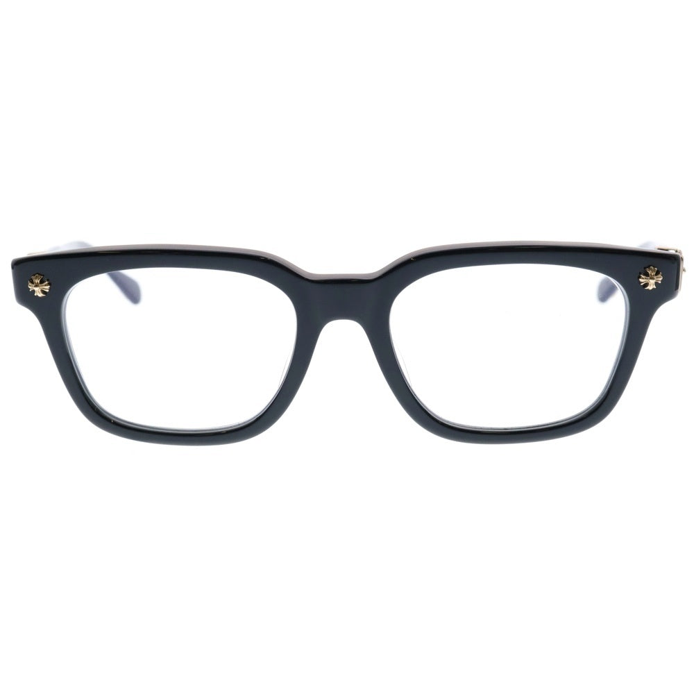 CHROME HEARTS(クロムハーツ) COX UCKER CHクロステンプルウェリントンサングラス 眼鏡 アイウェア ブラック/ゴールド