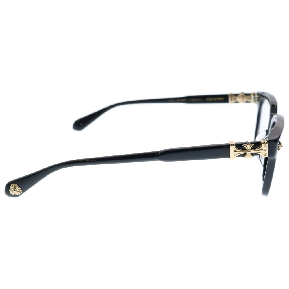 CHROME HEARTS(クロムハーツ) COX UCKER CHクロステンプルウェリントンサングラス 眼鏡 アイウェア ブラック/ゴールド
