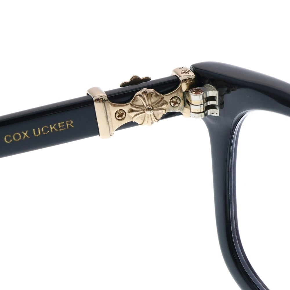 CHROME HEARTS(クロムハーツ) COX UCKER CHクロステンプルウェリントンサングラス 眼鏡 アイウェア ブラック/ゴールド