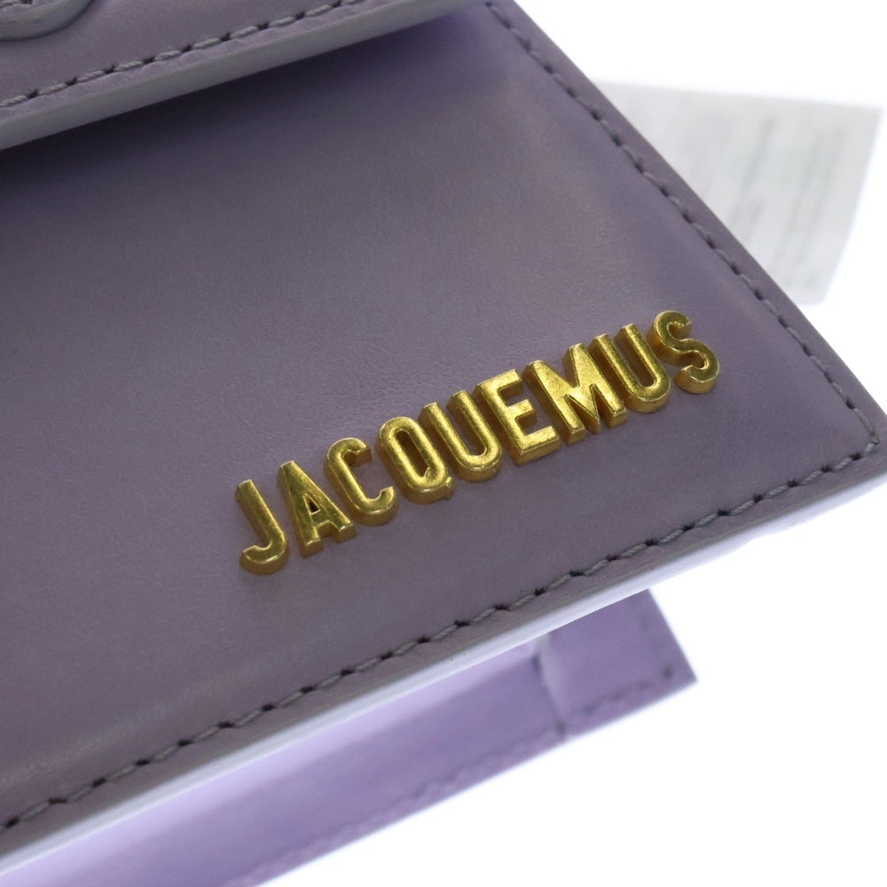 JACQUEMUS(ジャックムス) LE CHIQUITO MOYEN 2WAY レザーハンドバッグ ショルダーバッグ パープル レディース