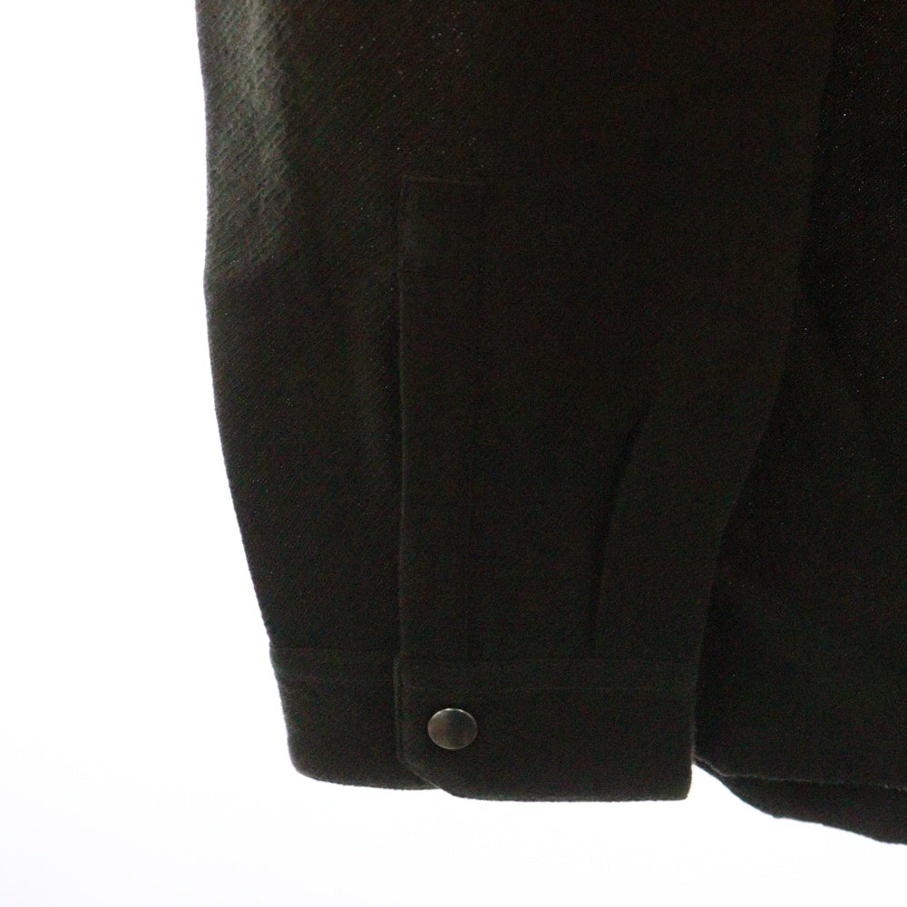 Rick Owens(リックオウエンス) 22AW ZIP LARRY SHIRT ジップラリーシャツ カーキ RU02B2288-WT