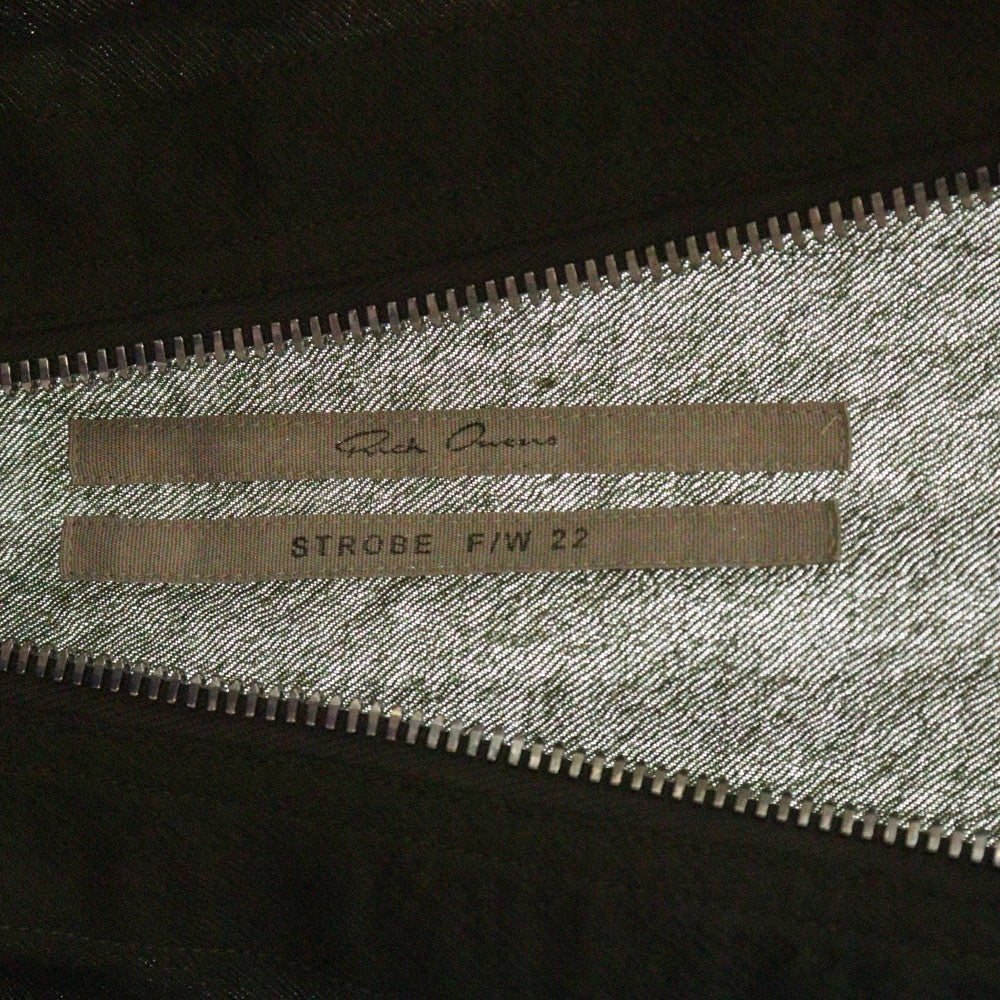 Rick Owens(リックオウエンス) 22AW ZIP LARRY SHIRT ジップラリーシャツ カーキ RU02B2288-WT