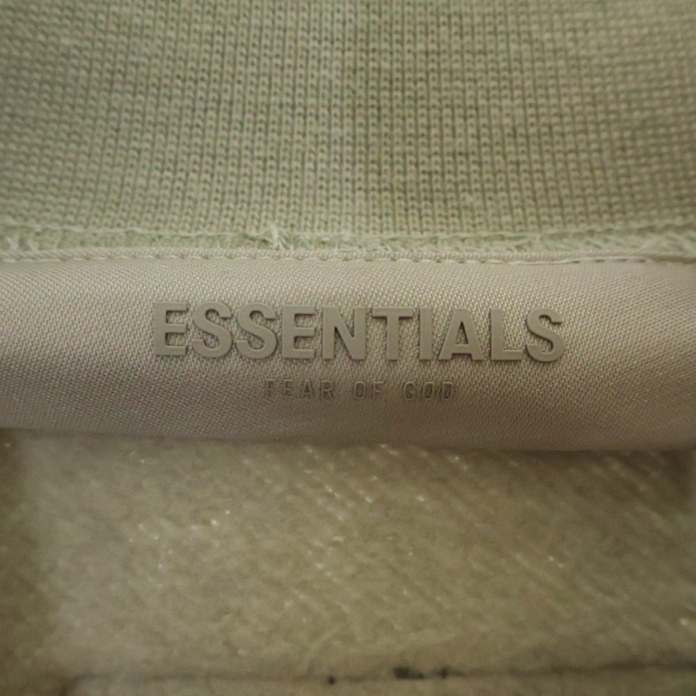 FEAR OF GOD ESSENTIALS(フィアオブゴッド エッセンシャルズ) SWEAT SHIRT ラバーロゴ ハイネックスウェットトレーナー ベージュ