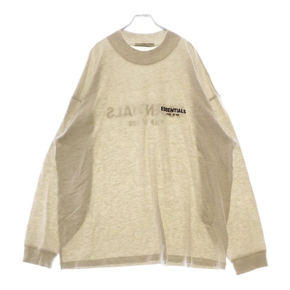 FEAR OF GOD ESSENTIALS(フィアオブゴッド エッセンシャルズ) L/S T-SHIRT フェルトロゴ 長袖Tシャツ ロンT グレー