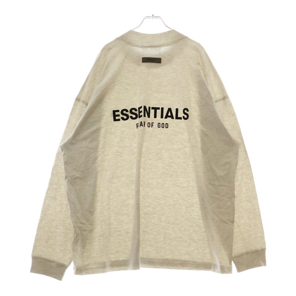 FEAR OF GOD ESSENTIALS(フィアオブゴッド エッセンシャルズ) L/S T-SHIRT フェルトロゴ 長袖Tシャツ ロンT グレー